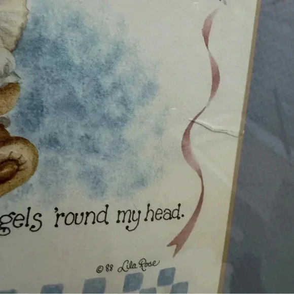 Vintage 1988 Bears Matthew Mark Luke & John Praying Guardian Angel Art Nursery - Picture 2 of 10